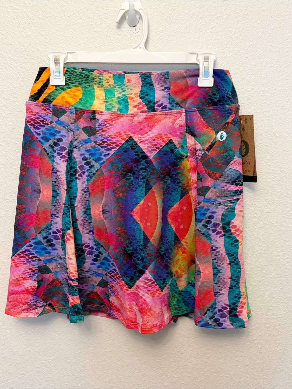 NWT Dona Jo Skort Skirt Size 2 Golf Tennis Pickleball Printed Multi Stretch